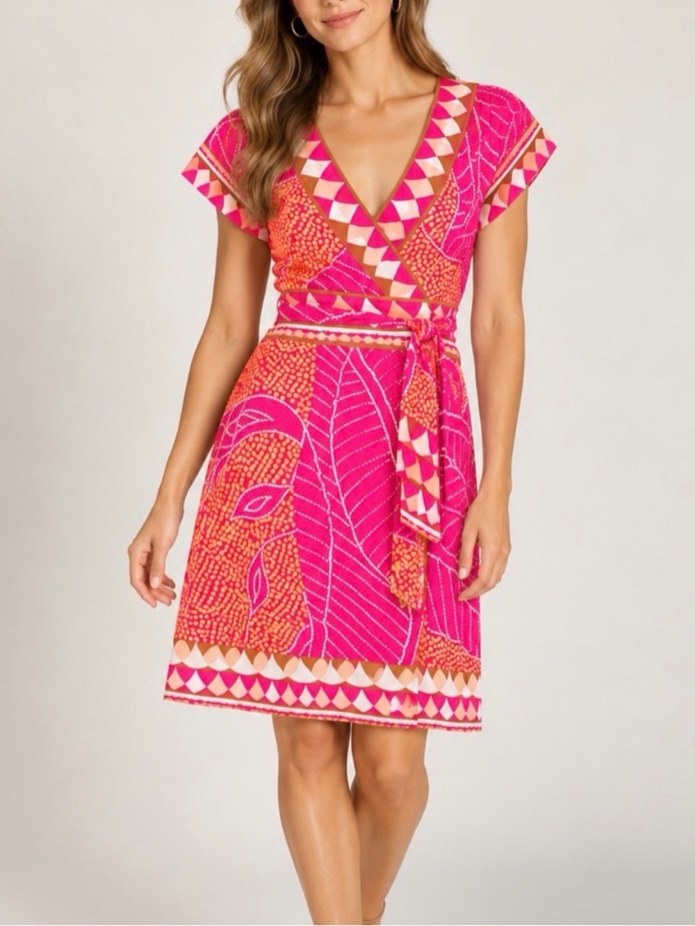163. DVF Nalia Silk Wrap Dress Size 4